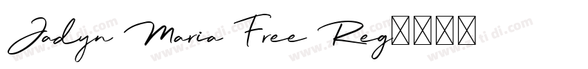 Jadyn Maria Free Reg字体转换